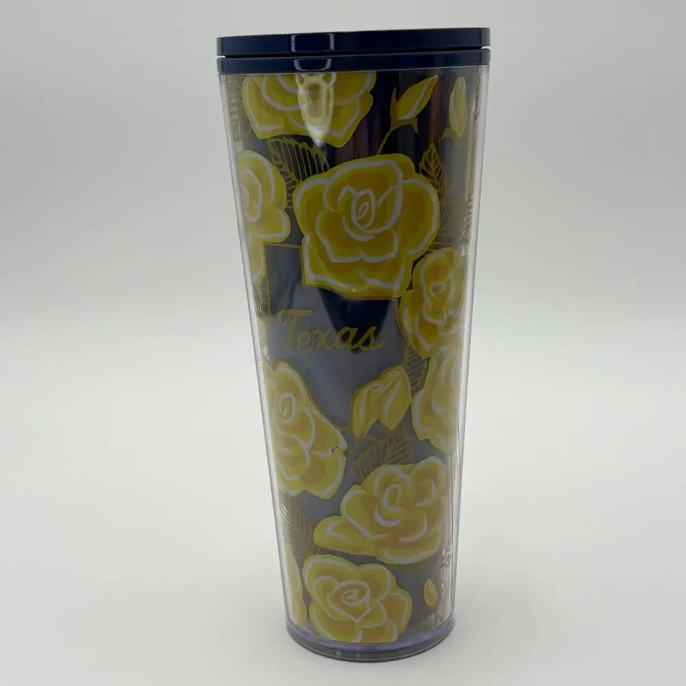 Starbucks Yellow Rose of Texas Tumbler Venti 24oz 2019 Limited Local Series Cup